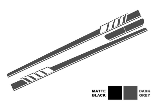 Side Decals C63 Design Dark Grey for Mercedes C-Class C205 A205 (2014–Up)
