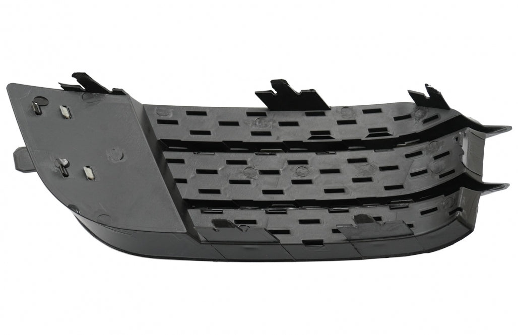 Side Grilles Fog Lamp Covers compatible with Audi A1 8X (2010–2015), RS1 Design in Piano Black, made of high-quality ABS plastic.