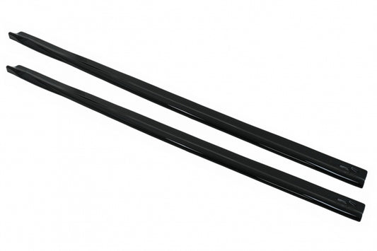 Side Skirt Extensions Piano Black for Mercedes A-Class W176 A45 Sport Line (2012–2018)