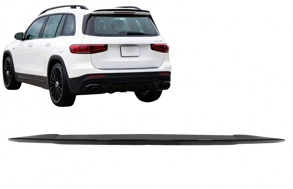 Trunk Boot Lid Spoiler Piano Black Design for Mercedes GLB X247 EQB (2019–Up)