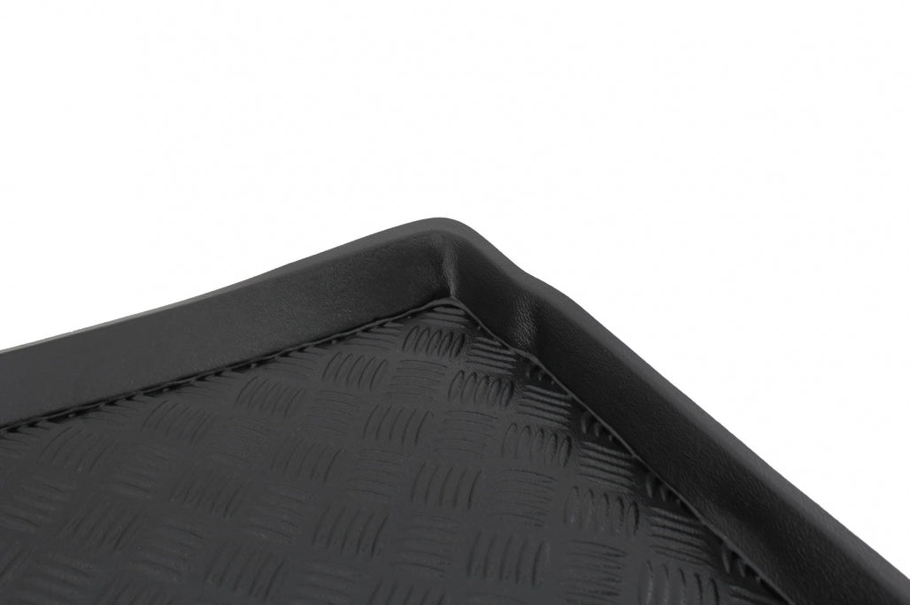 Trunk Mat without Non Slip compatible with Audi A1 II GB 2018-up, polyethylene liner with 3 cm edge, easy-to-clean, odor-free design.