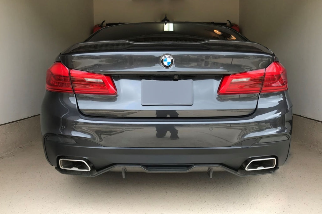 Trunk Spoiler M Performance Carbon Look for BMW 5 Series G30 Sedan (2017–Up)