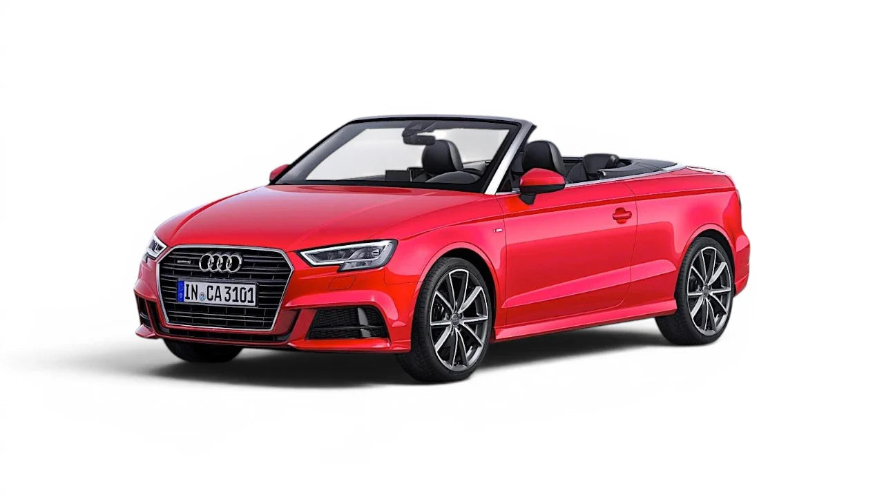 Audi A3 Cabrio Facelift 8V 2016-2019 aftermarket styling parts, grilles, emblems, and exterior accessories