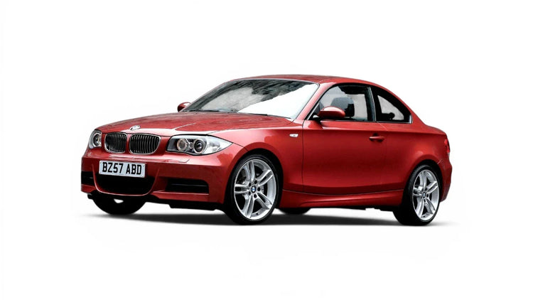 BMW 1 Series Coupe E82 2007-2012 aftermarket styling parts, grilles, emblems, carbon fiber parts, spoilers, diffusers, and exterior accessories