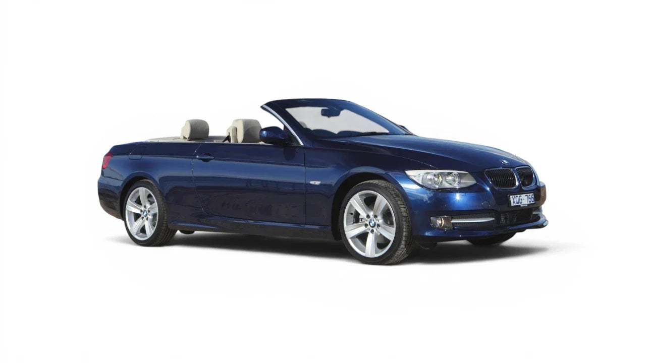 BMW 3 Series Cabriolet E93 LCI 2010-2014 aftermarket styling parts, grilles, emblems, carbon fiber parts, spoilers, diffusers, and exterior accessories