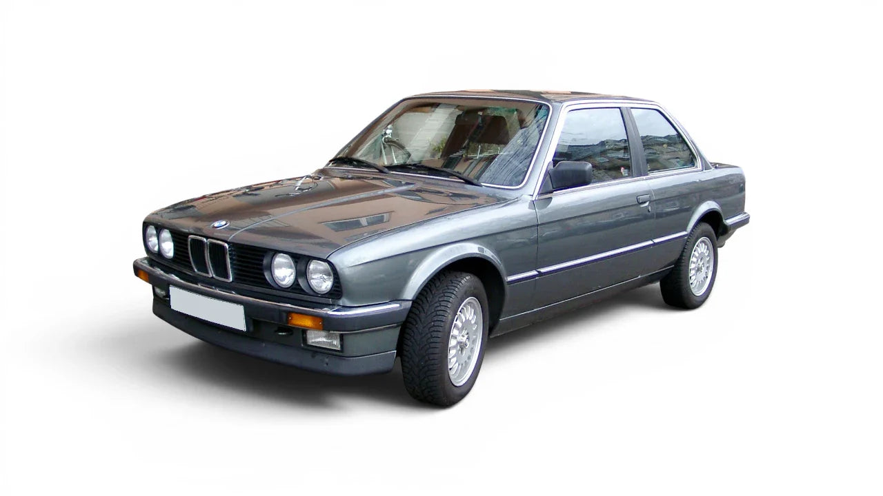 BMW 3 Series Coupe E30 1985-1993 aftermarket styling parts, grilles, emblems, carbon fiber parts, spoilers, diffusers, and exterior accessories