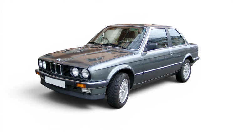 BMW 3 Series Coupe E30 1985-1993 aftermarket styling parts, grilles, emblems, carbon fiber parts, spoilers, diffusers, and exterior accessories