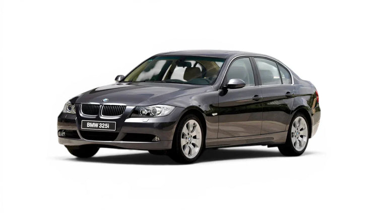 BMW 3 Series Sedan E90 2005-2008 aftermarket styling parts, grilles, emblems, carbon fiber parts, spoilers, diffusers, and exterior accessories