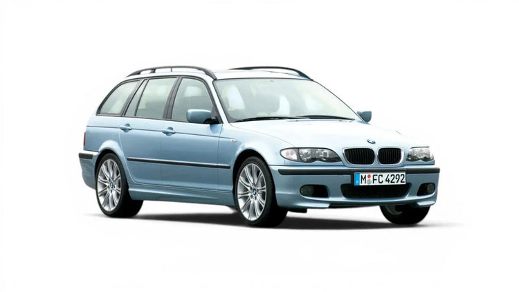 BMW 3 Series Touring E46 1999-2005 aftermarket styling parts, grilles, emblems, carbon fiber parts, spoilers, diffusers, and exterior accessories