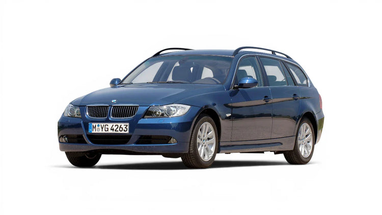 BMW 3 Series Touring E91 2005-2008 aftermarket styling parts, grilles, emblems, carbon fiber parts, spoilers, diffusers, and exterior accessories
