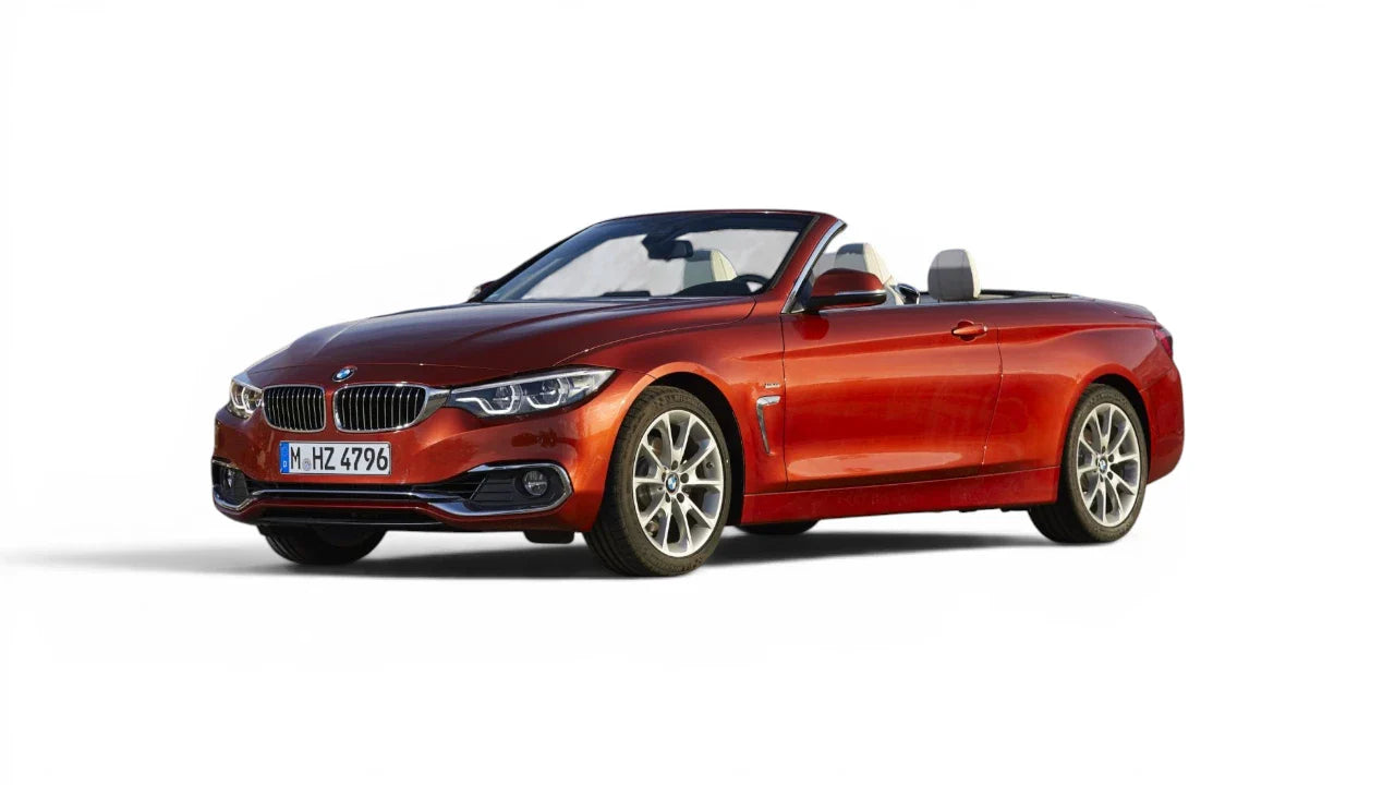 BMW 4 Series Cabrio F33 2013-2019 aftermarket styling parts, grilles, emblems, carbon fiber parts, spoilers, diffusers, and exterior accessories