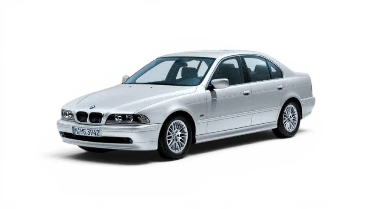 BMW 5 Series Sedan E39 1995-2003 aftermarket styling parts, grilles, emblems, carbon fiber parts, spoilers, diffusers, and exterior accessories