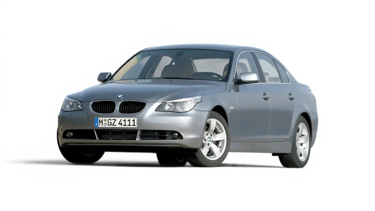 BMW 5 Series Sedan E60 2003-2007 aftermarket styling parts, grilles, emblems, carbon fiber parts, spoilers, diffusers, and exterior accessories