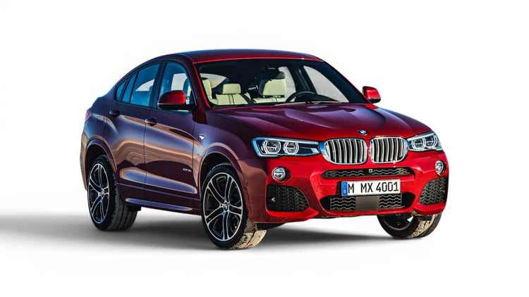 BMW X4 F26 2014-2018 aftermarket styling parts, grilles, emblems, carbon fiber parts, spoilers, diffusers, and exterior accessories