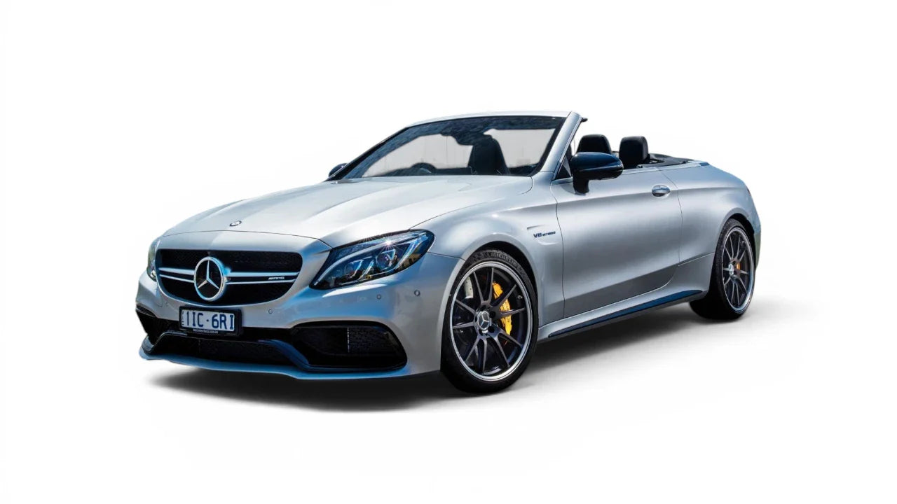 Mercedes-Benz C-Class Cabriolet A205 2016-2019 aftermarket styling parts, grilles, emblems, carbon fiber parts, spoilers, diffusers, and exterior accessories