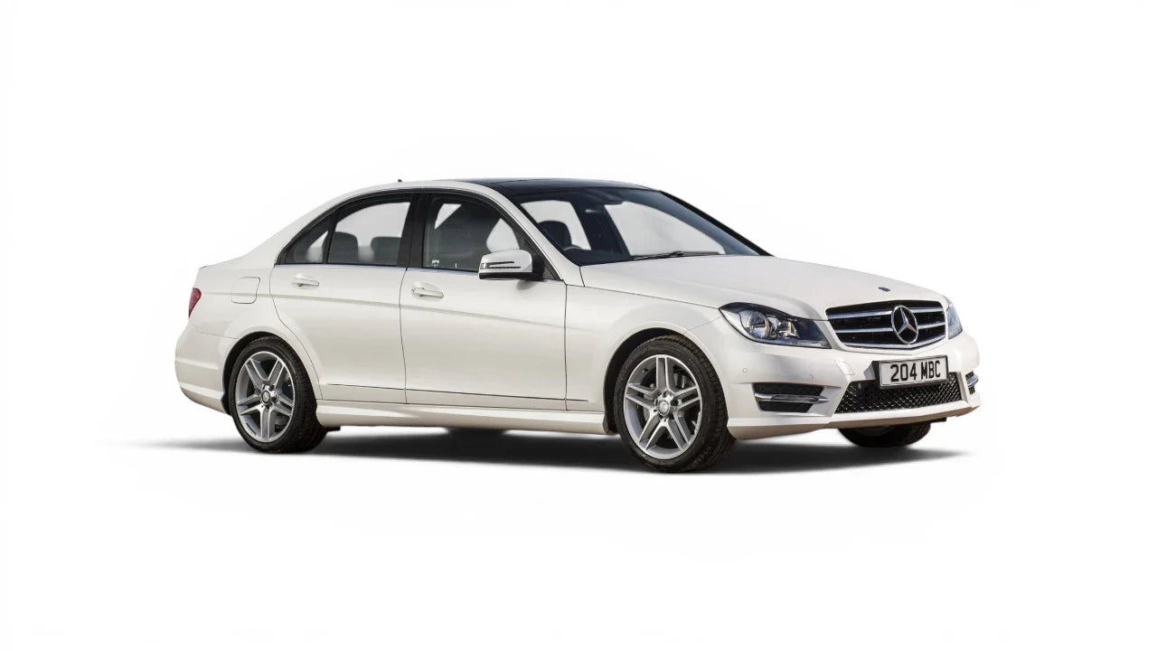 Mercedes-Benz C-Class W204 2007-2014 aftermarket styling parts, grilles, emblems, carbon fiber parts, spoilers, diffusers, and exterior accessories