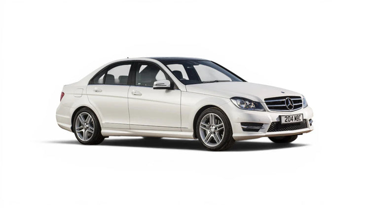 Mercedes-Benz C-Class W204 2007-2014 aftermarket styling parts, grilles, emblems, carbon fiber parts, spoilers, diffusers, and exterior accessories