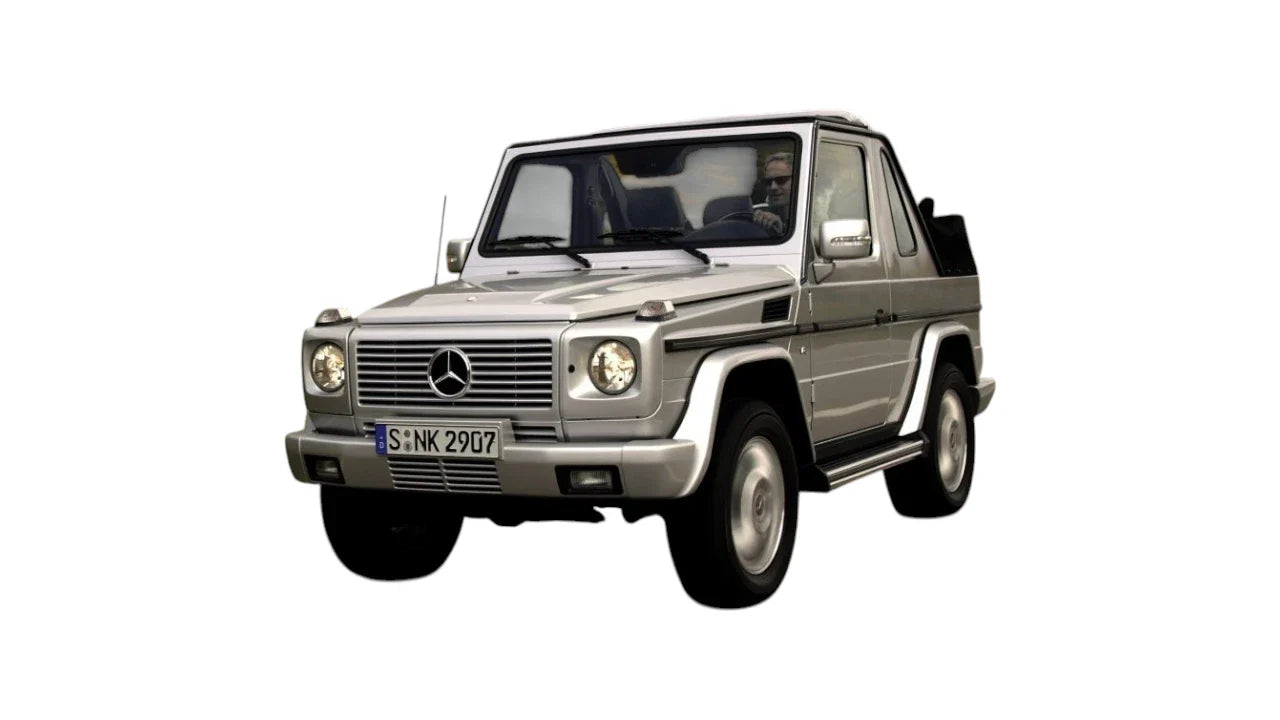 Mercedes-Benz G-Class Cabrio W463 2001-2018 aftermarket styling parts, grilles, emblems, carbon fiber parts, bumpers, spoilers, and exterior accessories