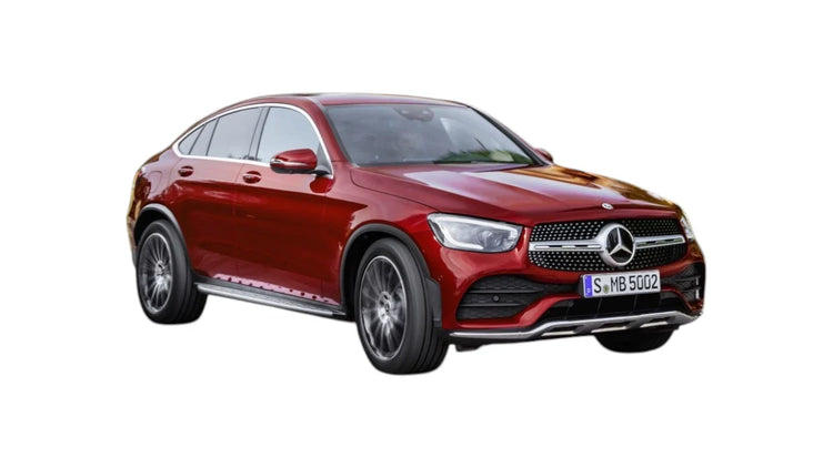 Mercedes-Benz GLC Coupe C253 Facelift 2020-2021 aftermarket styling parts, grilles, emblems, carbon fiber parts, spoilers, diffusers, and exterior accessories