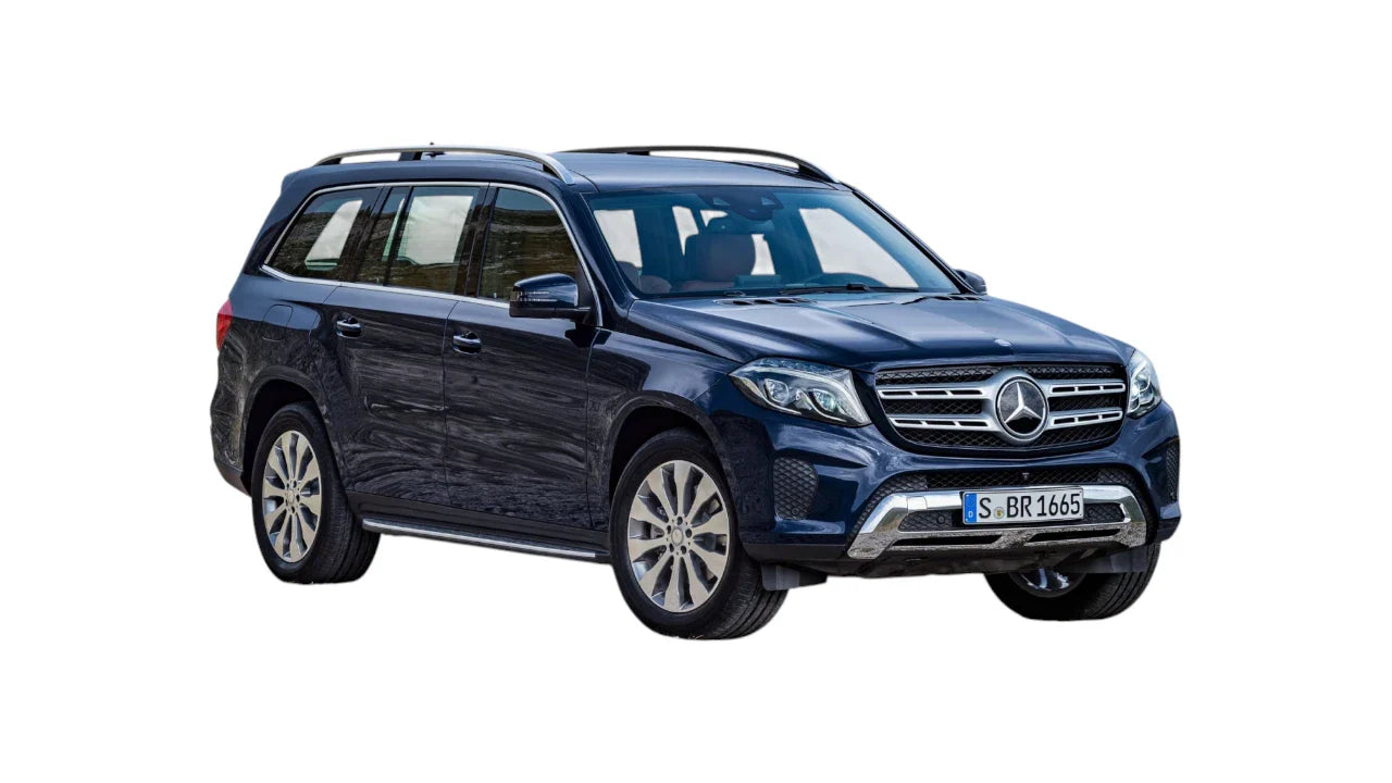 Mercedes-Benz GLS SUV X166 Facelift 2016-2018 aftermarket styling parts, grilles, emblems, carbon fiber parts, bumpers, side steps, and exterior accessories