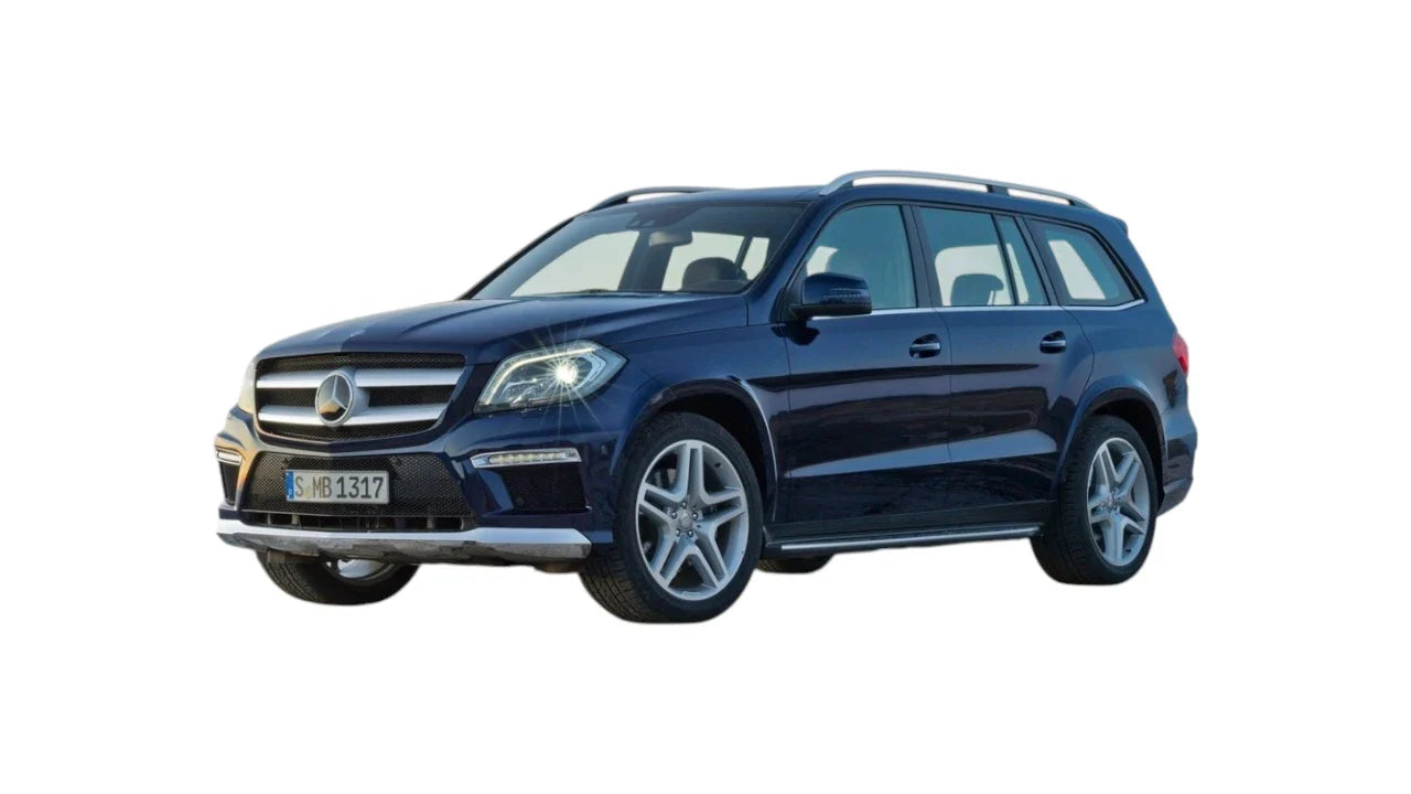 Mercedes-Benz GL SUV X166 2012-2016 aftermarket styling parts, grilles, emblems, carbon fiber parts, bumpers, side steps, and exterior accessories