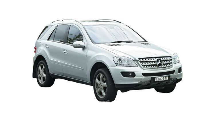 Mercedes-Benz M-Class SUV W164 2005-2008 aftermarket styling parts, grilles, emblems, carbon fiber parts, spoilers, diffusers, and exterior accessories