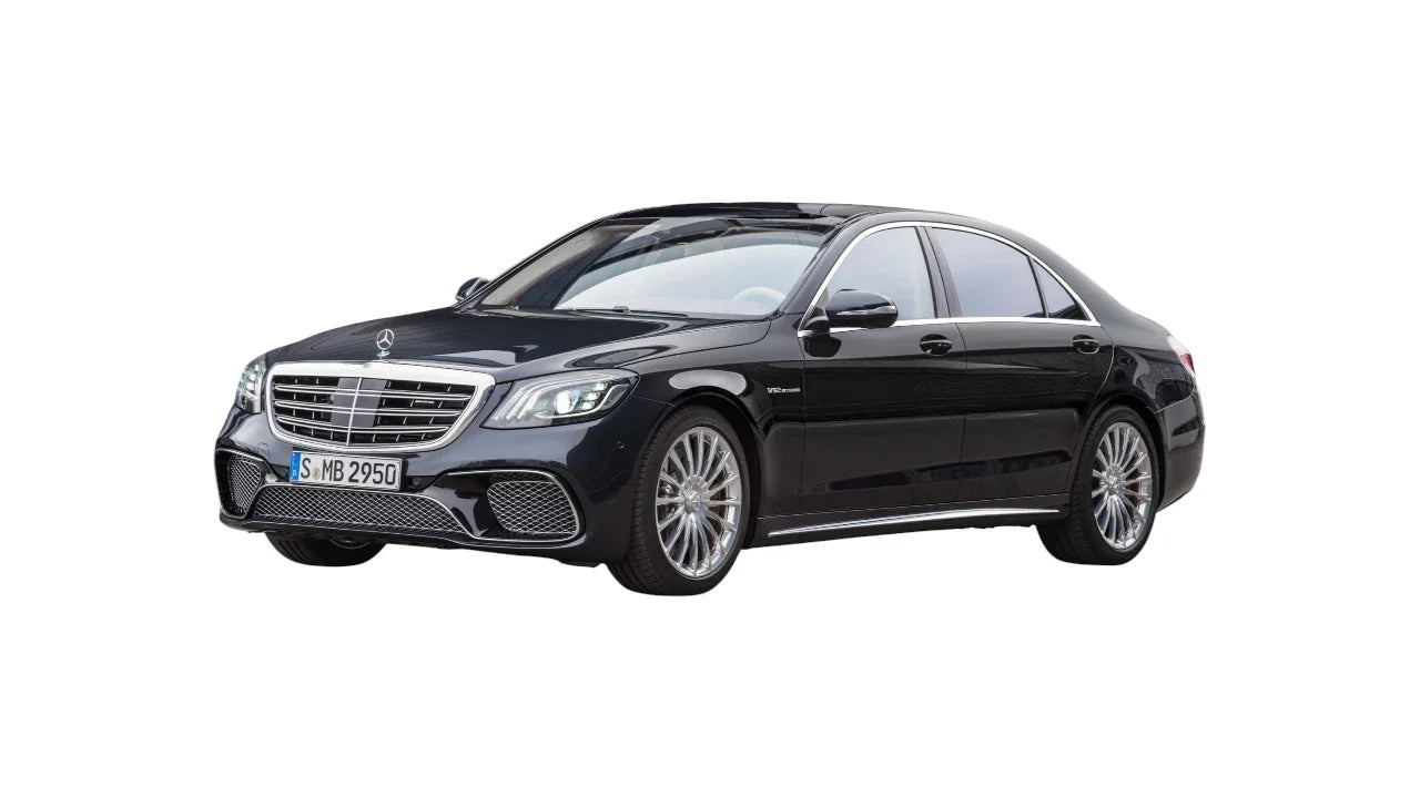 Mercedes-Benz S-Class W222 Facelift 2017-2020 aftermarket styling parts, grilles, emblems, carbon fiber parts, spoilers, diffusers, and exterior accessories