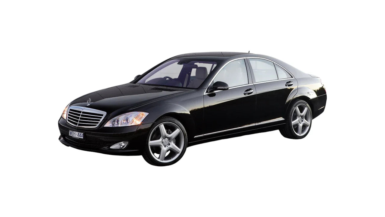 Mercedes-Benz S-Class W221 2005-2009 aftermarket styling parts, grilles, emblems, carbon fiber parts, spoilers, diffusers, and exterior accessories