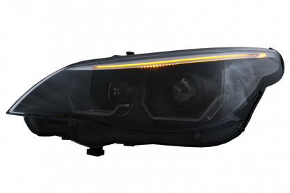3D LED Angel Eyes Headlights LCI Design for BMW 5 Series E60 E61 (2003–2007)