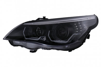 3D LED Angel Eyes Headlights LCI Design for BMW 5 Series E60 E61 (2003–2007)
