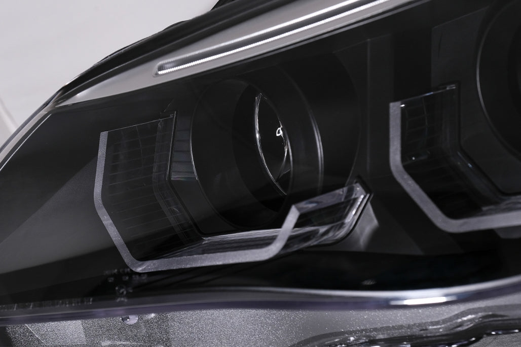 3D LED Angel Eyes Headlights LCI Design for BMW 5 Series E60 E61 (2003–2007)