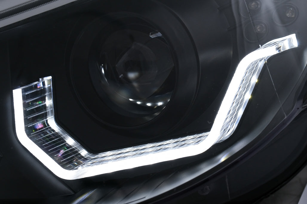 3D LED Angel Eyes Headlights LCI Design for BMW 5 Series E60 E61 (2003–2007)