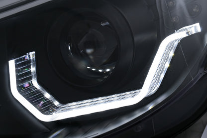 3D LED Angel Eyes Headlights LCI Design for BMW 5 Series E60 E61 (2003–2007)