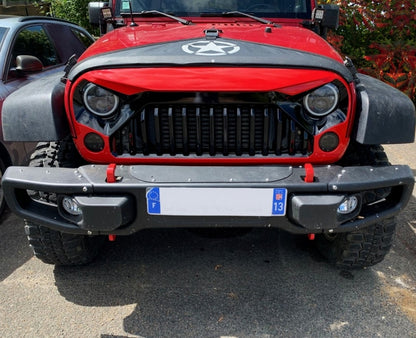 7 Inch CREE LED Headlights Amber Halo DRL for Jeep Wrangler JK TJ LJ, Land Rover Defender, Mercedes W463 Black