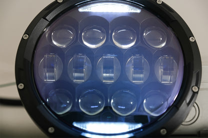 7 Inch CREE LED Headlights Amber Halo DRL for Jeep Wrangler TJ & JK (1997–2018)