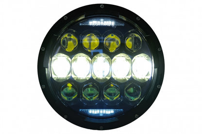 7 Inch CREE LED Headlights Amber Halo DRL for Jeep Wrangler TJ & JK (1997–2018)