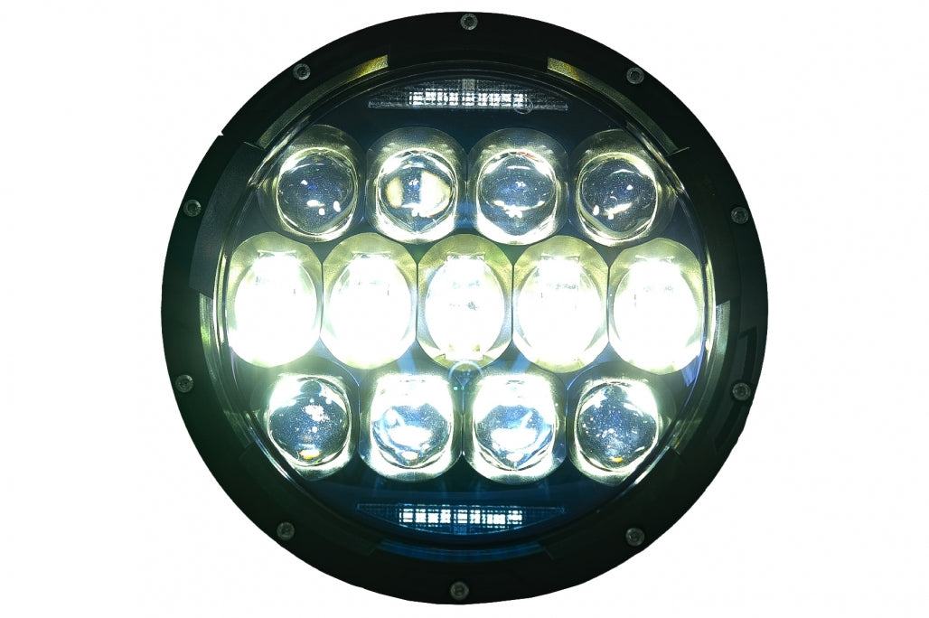 7 Inch CREE LED Headlights Amber Halo DRL for Jeep Wrangler TJ & JK (1997–2018)