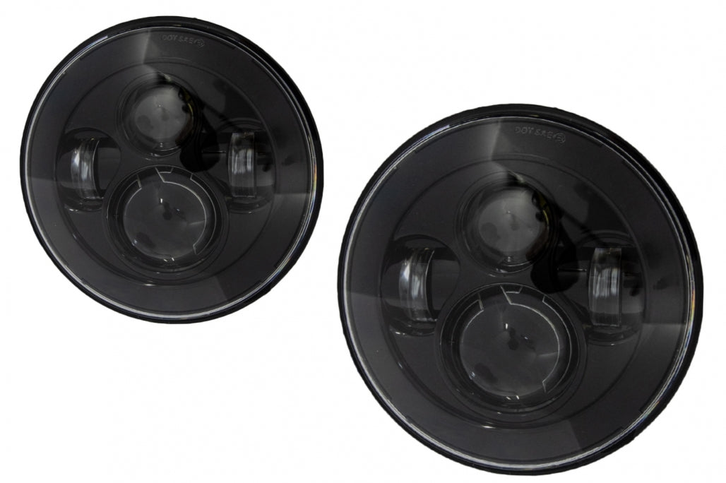 7 Inch CREE LED Headlights for Jeep Wrangler JK TJ LJ, Land Rover Defender, Mercedes W463 Black
