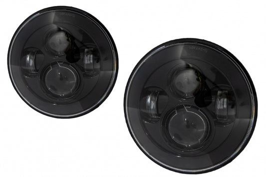 7 Inch CREE LED Headlights for Jeep Wrangler JK TJ LJ, Land Rover Defender, Mercedes W463 Black