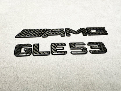AMG GLE 53 carbon fiber trunk emblem badge for Mercedes GLE-Class, high-quality emblem, premium design