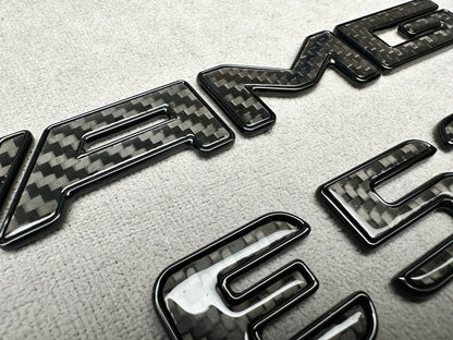 AMG GLE 53 carbon fiber trunk emblem badge for Mercedes GLE-Class, high-quality emblem, premium design