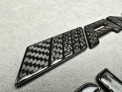 AMG GLE 53 carbon fiber trunk emblem badge for Mercedes GLE-Class, high-quality emblem, premium design