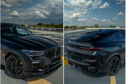 Aero Body Kit M-Tech Black Knight Design Piano Black for BMW X6 G06 (2019-03.2023)