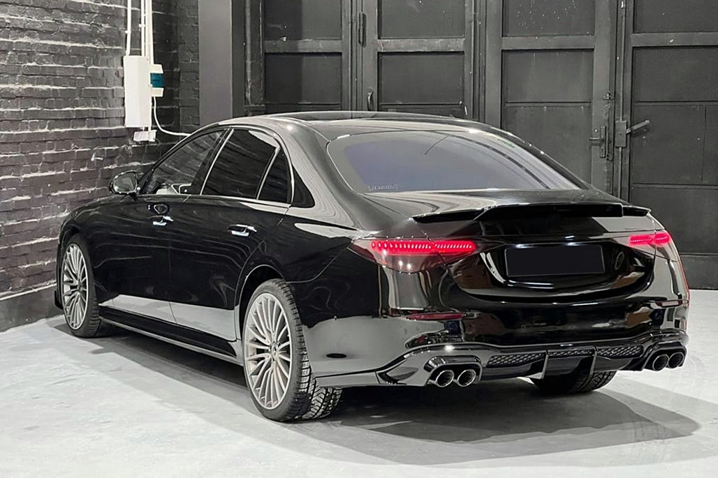 Aero Body Kit Piano Black for Mercedes S-Class W223 Limousine AMG Sport Line (2020-up)