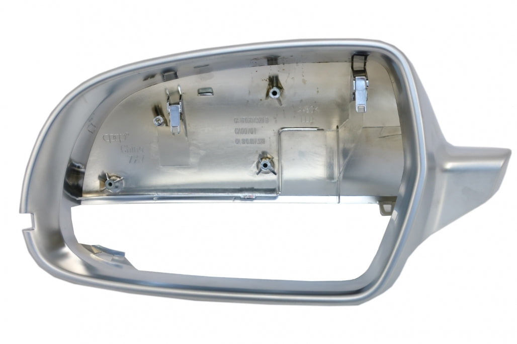 Aluminum Finish Mirror Covers for Audi A5 8T  A4 B8.5  A3 8P (Without Side Assist)