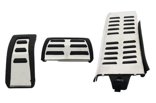 Aluminum Pedal & Footrest Set for Audi A4 B8 / A5 / Q5 / A6 / A7 & Porsche Macan – Automatic (LHD)