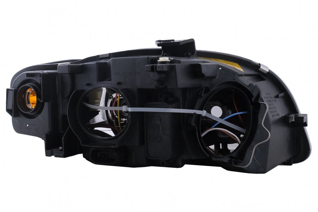 Angel Eyes Headlights Black for Audi A4 B7 Avant / Sedan (2004–2008)