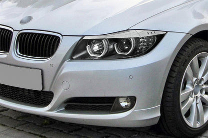 Angel Eyes Headlights Black for BMW 3 Series E90 E91 LHD (2005–2008)