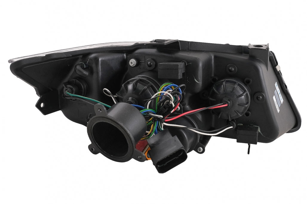 Angel Eyes Headlights Black for BMW 3 Series E90 E91 LHD (2005–2008)