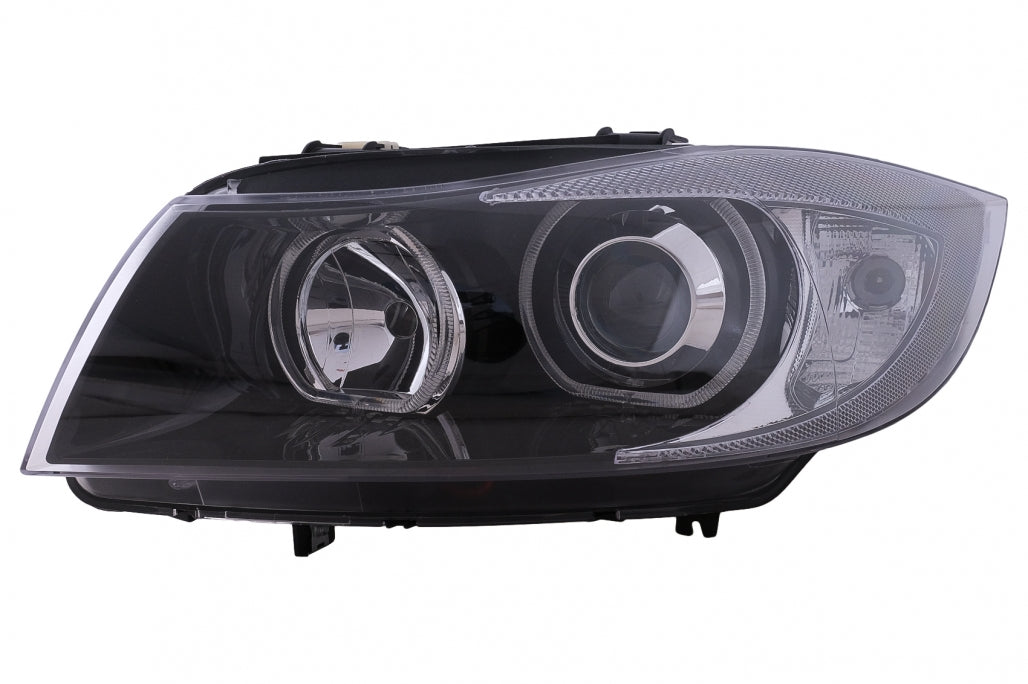 Angel Eyes Headlights Black for BMW 3 Series E90 E91 (2005–2011)